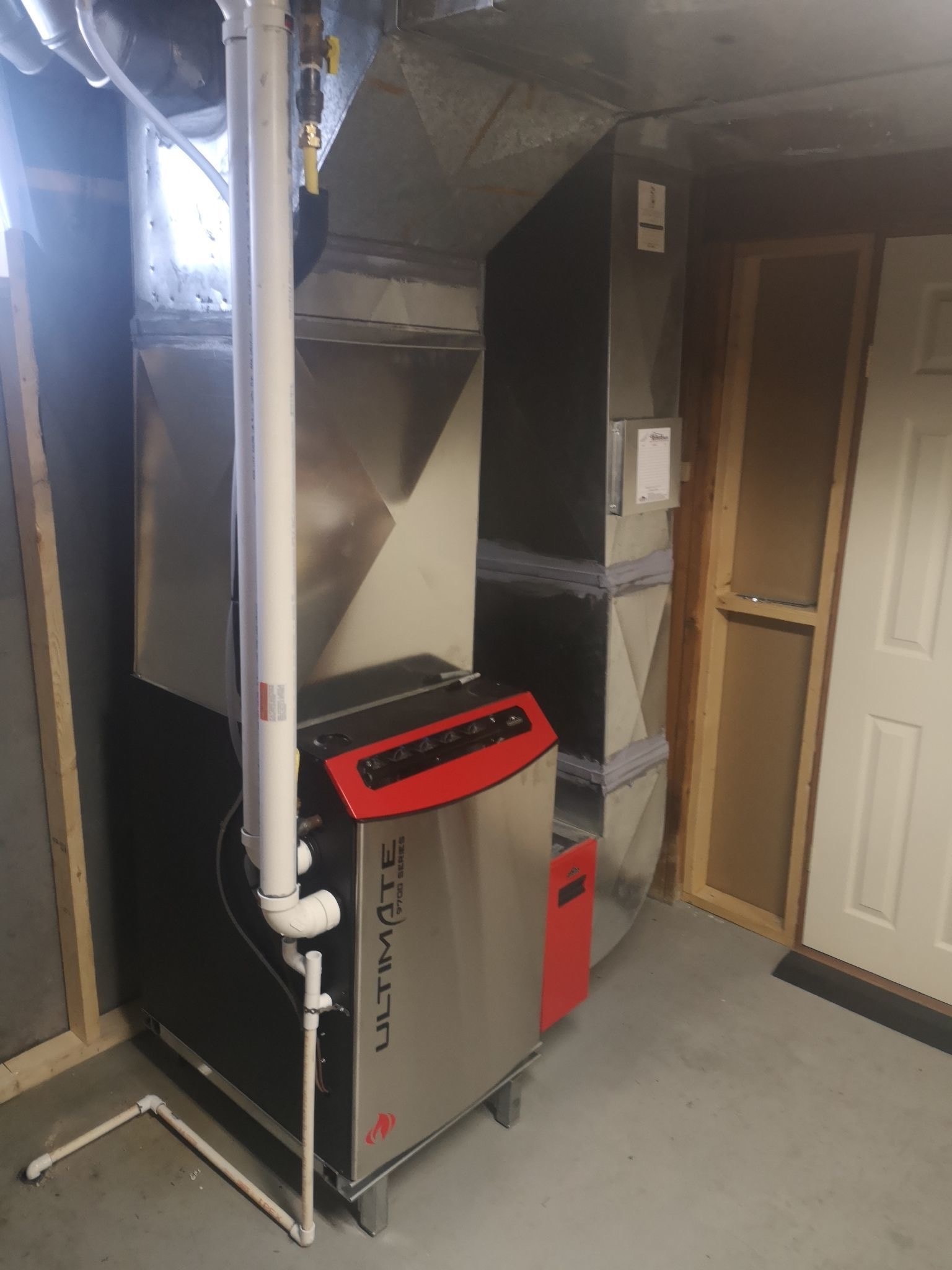Ultimate P7 Series high-efficiency furnace install